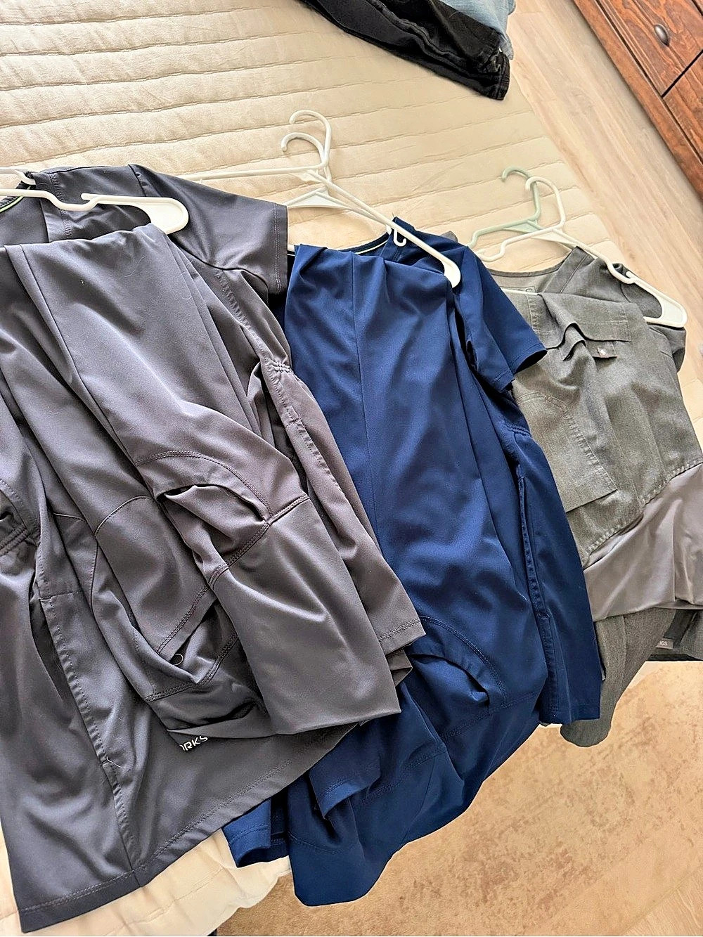 Maternity scrubs-healing hands and figs